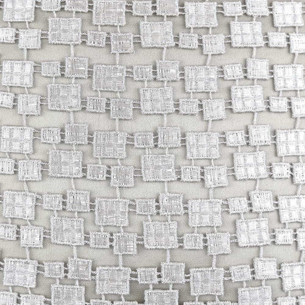 Metallic Mosaic Pillow-Ann Gish-ANNGISH-PWPR2424-SIL-PillowsPlatinum Silver-3-France and Son