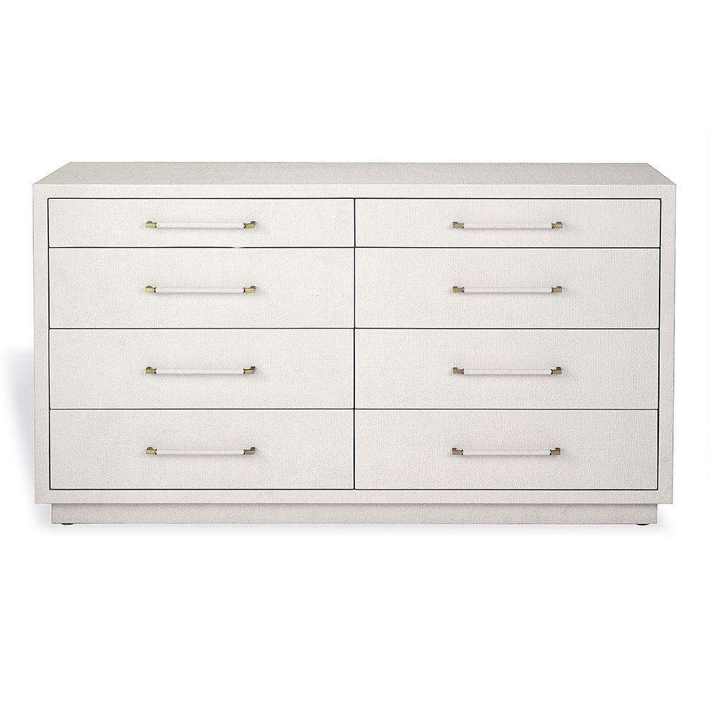Taylor 8 Drawer Chest-Interlude-INTER-188075-DressersLight Grey / Antique Brass-4-France and Son