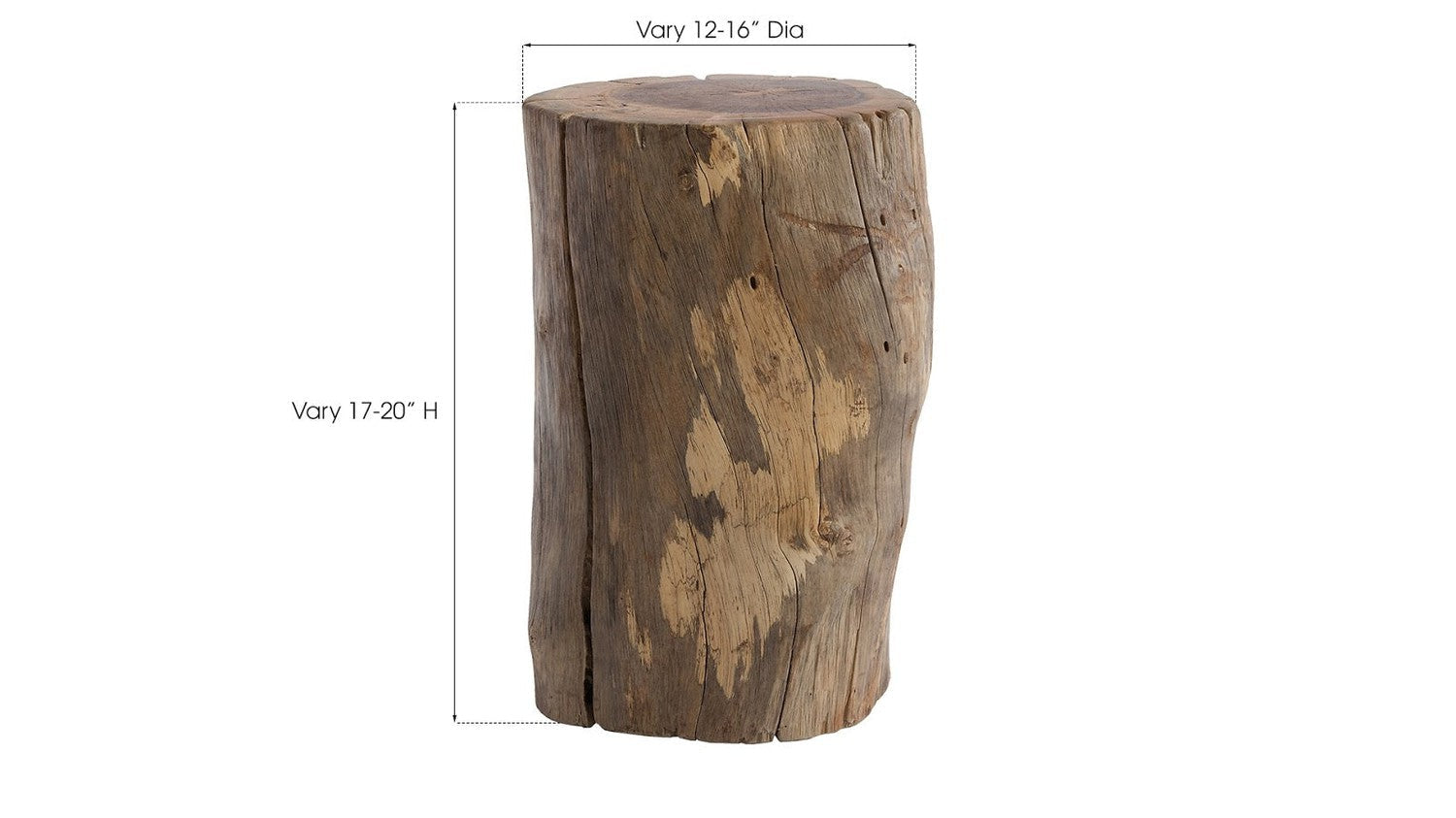 Chamcha Wood Stool-Phillips Collection-PHIL-TH69603-Stools & OttomansNatural-2-France and Son