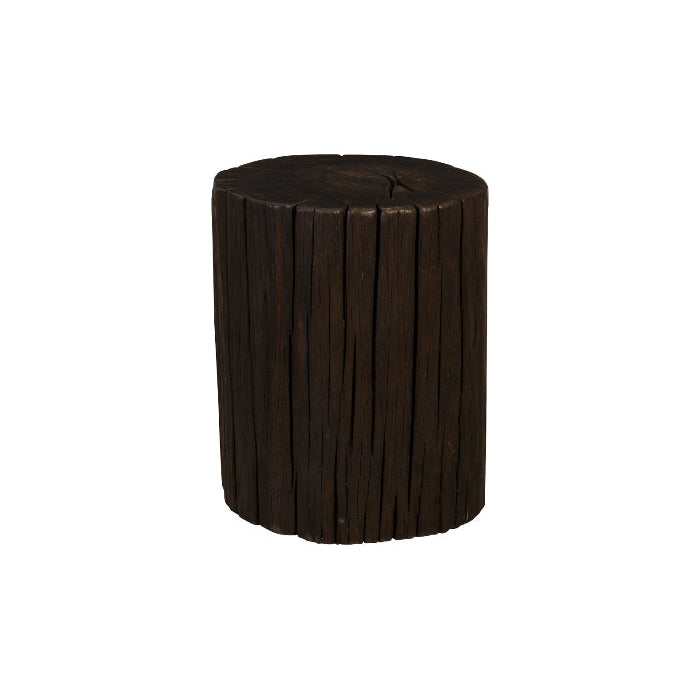 Black Wood Stool-Phillips Collection-PHIL-TH92729-Stools & OttomansRound-1-France and Son