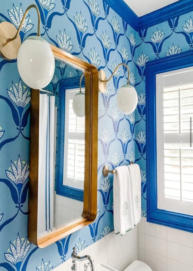 Wallflower Wallpaper-Mitchell Black-MITCHB-WCJT6-JA-PM-10-Wall DecorPatterns Jade-Premium Matte Paper-3-France and Son