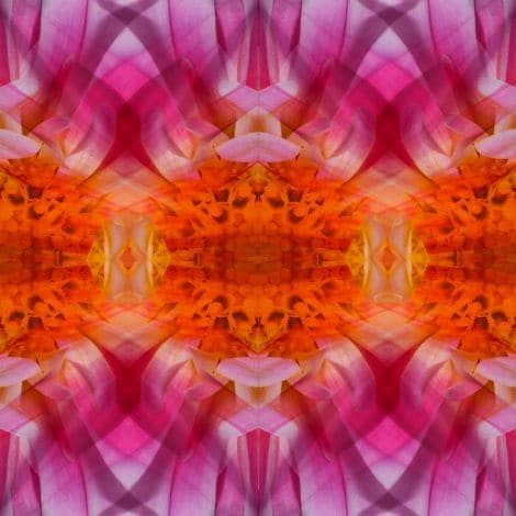Burnt Orange Kaleidoscope-Wendover-WEND-WLA1984-Wall Art-1-France and Son