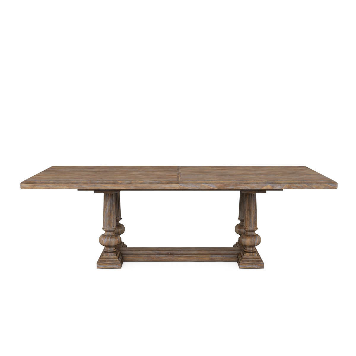 Architrave Trestle Dining Table - Brown