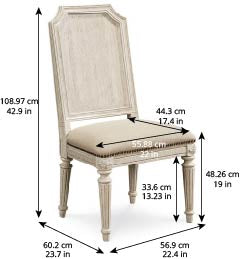 Arch Salvage Mills Side Chair (Purchase in qty of 2 required, priced individually) - Beige