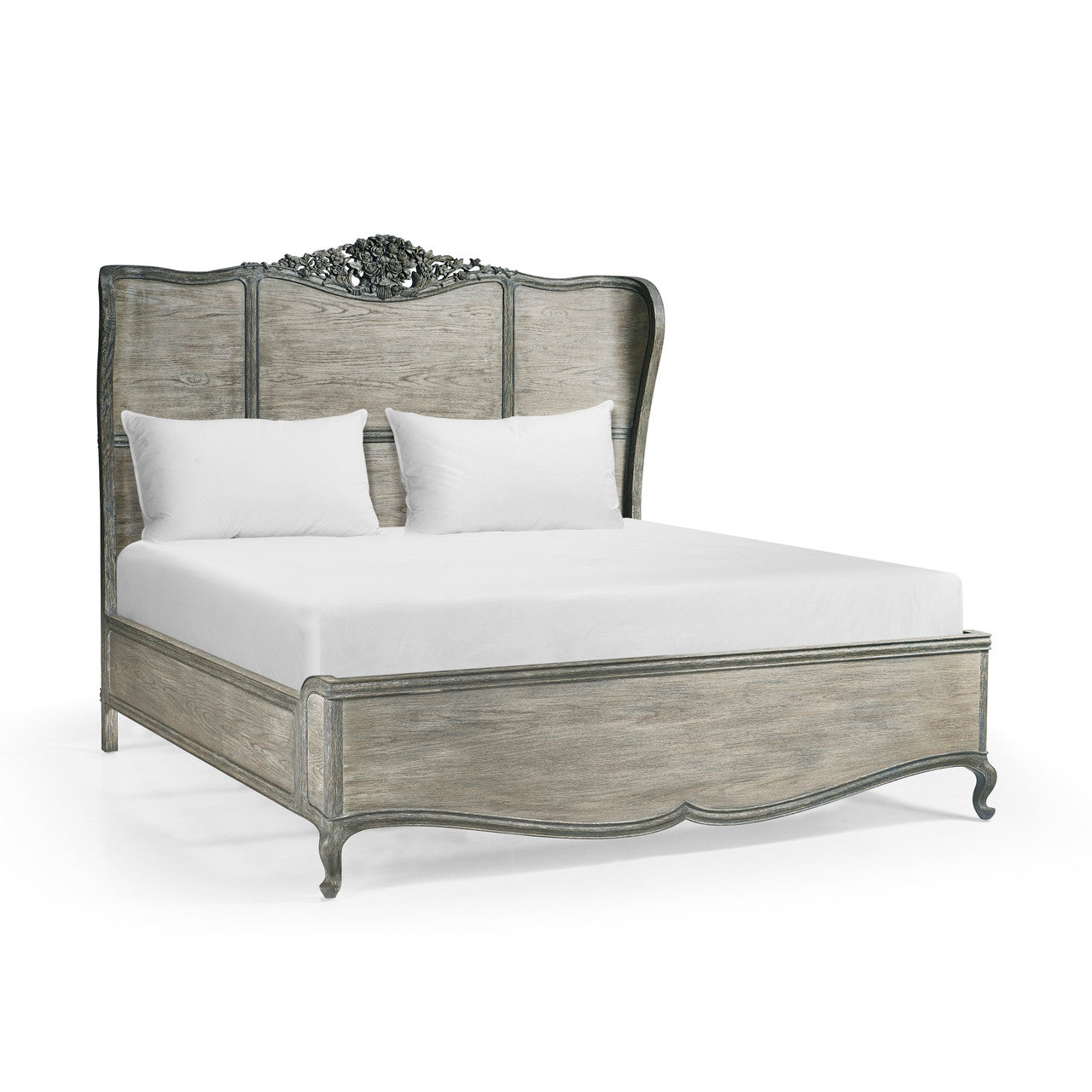 Arlingham King Shelter Bed-Jonathan Charles-JCHARLES-007-1-130-OCB-Beds-1-France and Son
