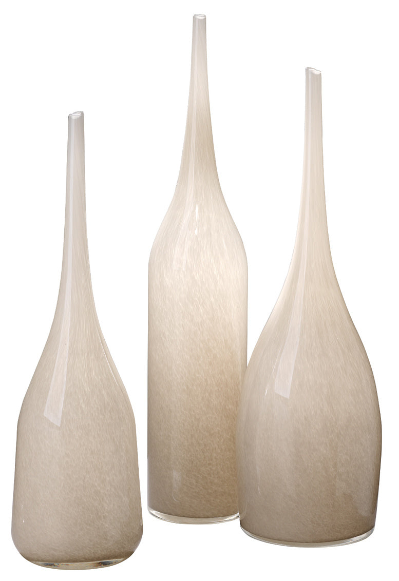 Pixie Decorative Vases (set of 3)-Jamie Young-JAMIEYO-7PIXI-VAWMGR-VasesGrey-3-France and Son