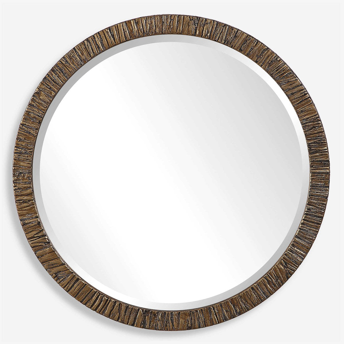 Wayde Round Mirror - Gold-Uttermost-UTTM-09459-Mirrors-1-France and Son