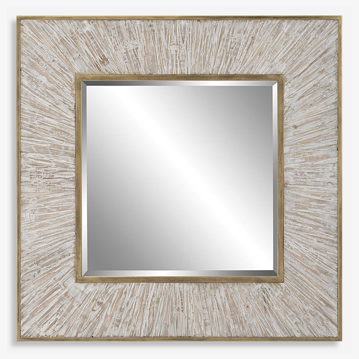Wharton Whitewashed Square Mirror-Uttermost-UTTM-09854-Mirrors-1-France and Son