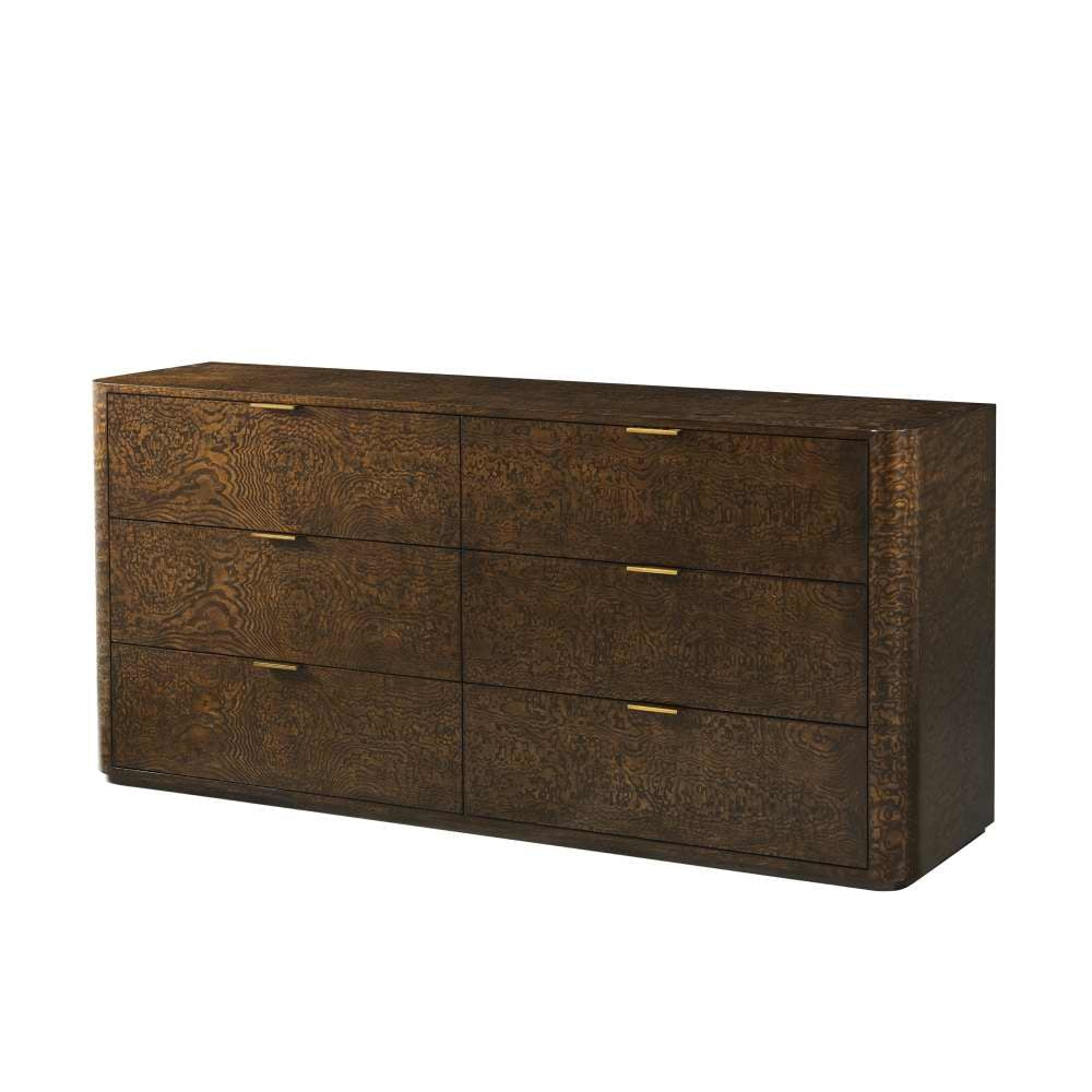 Kesden Dresser-Theodore Alexander-THEO-TA60096.C351-DressersPyramid Brown-6 Drawers-1-France and Son
