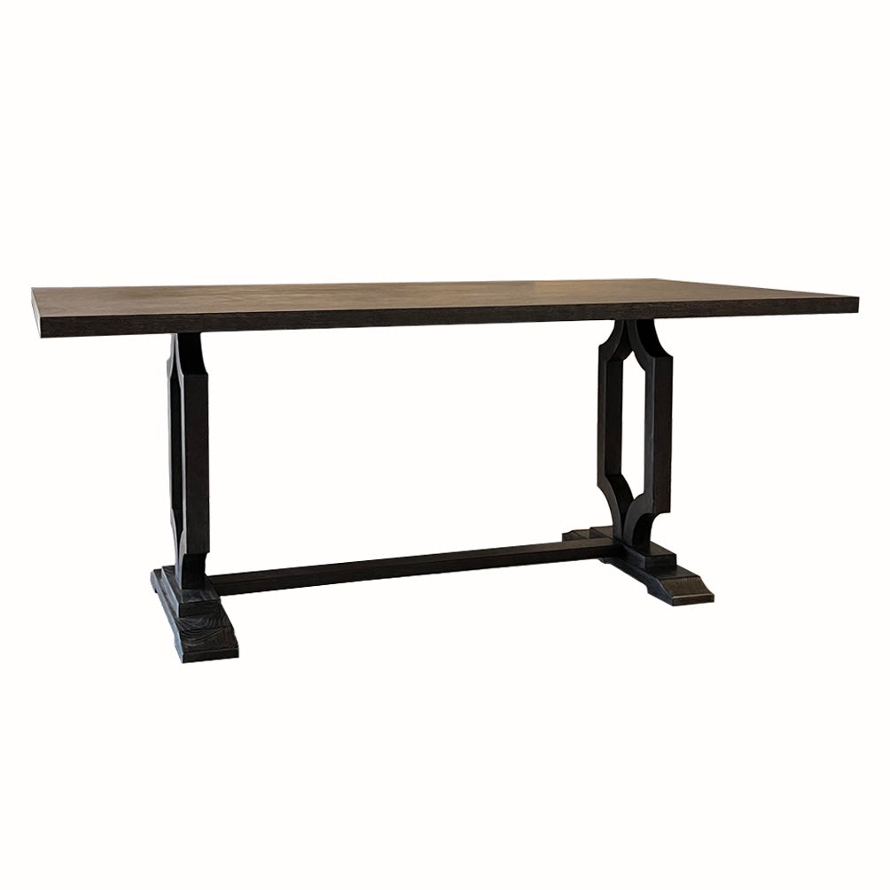 Portia Dining Table-Oliver Home-OliverH-1083-26-Dining TablesMidnight-4-France and Son