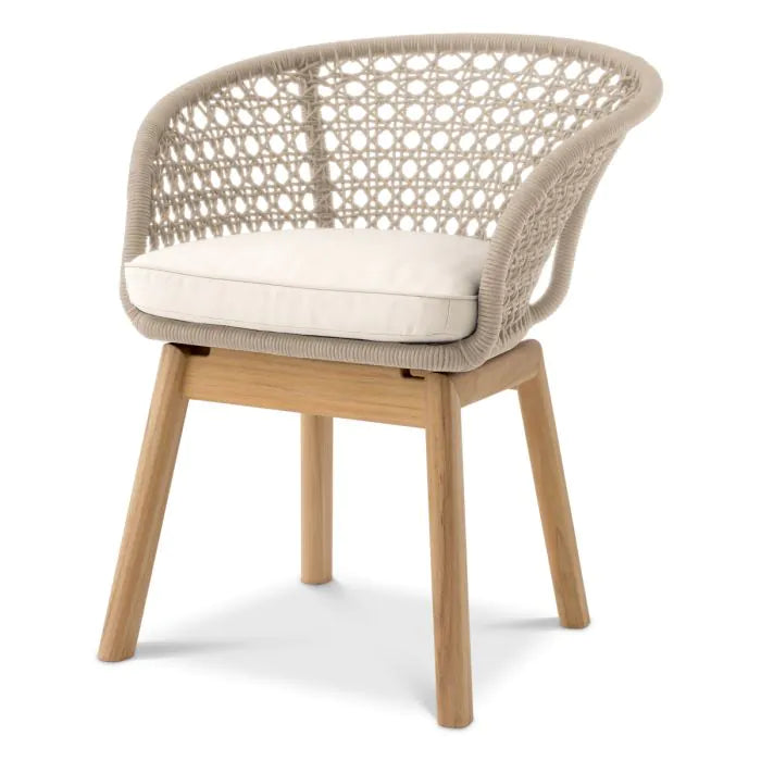 Outdoor Dining Chair Trinity-Eichholtz-EICHHOLTZ-117014-Outdoor Dining ChairsNatural with Cream Rope-1-France and Son