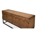 Aztec Sideboard On Stand, Brown-SARREID-SARREID-40383-2-Sideboards & Credenzas-1-France and Son