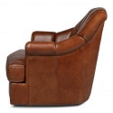 Scoth Swivel Chair In Distilled Leather-SARREID-SARREID-53895-Lounge Chairs-3-France and Son