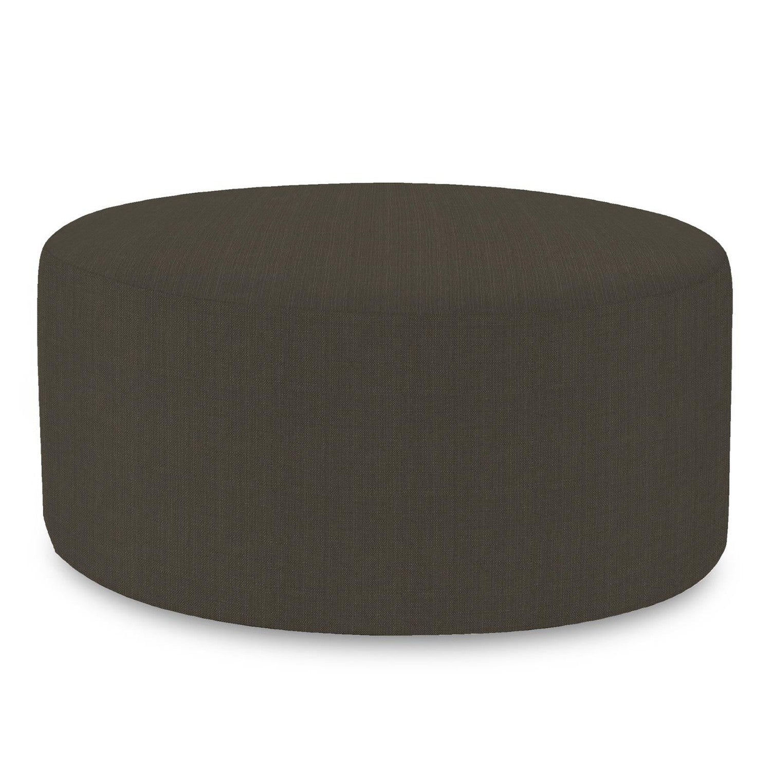 Universal Round Ottoman-The Howard Elliott Collection-HOWARD-132-201-Stools & OttomansCharcoal-100% Polyester-20-France and Son
