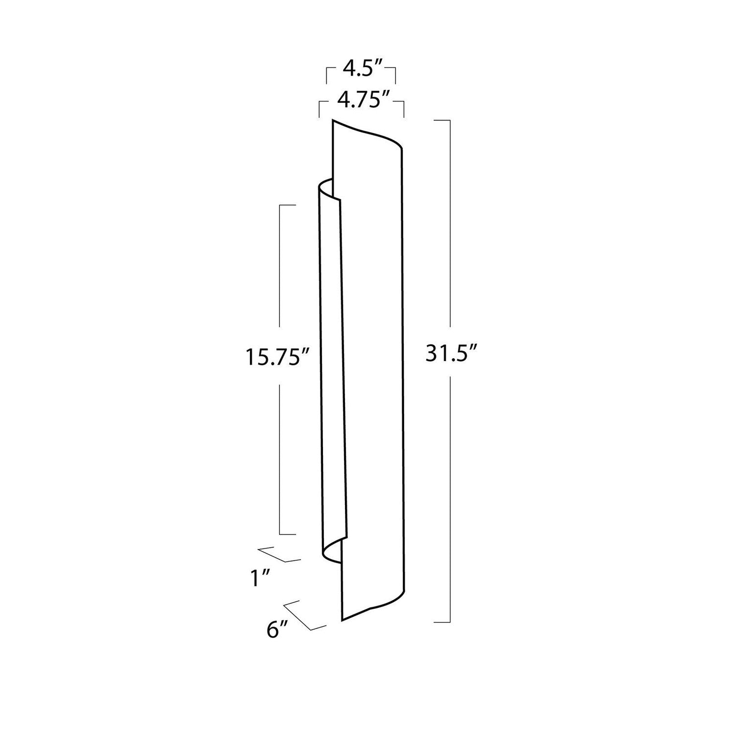 Flute Sconce-Regina Andrew Design-REG-15-1214ORB-Outdoor Wall SconcesOil Rubbed Bronze-15-France and Son