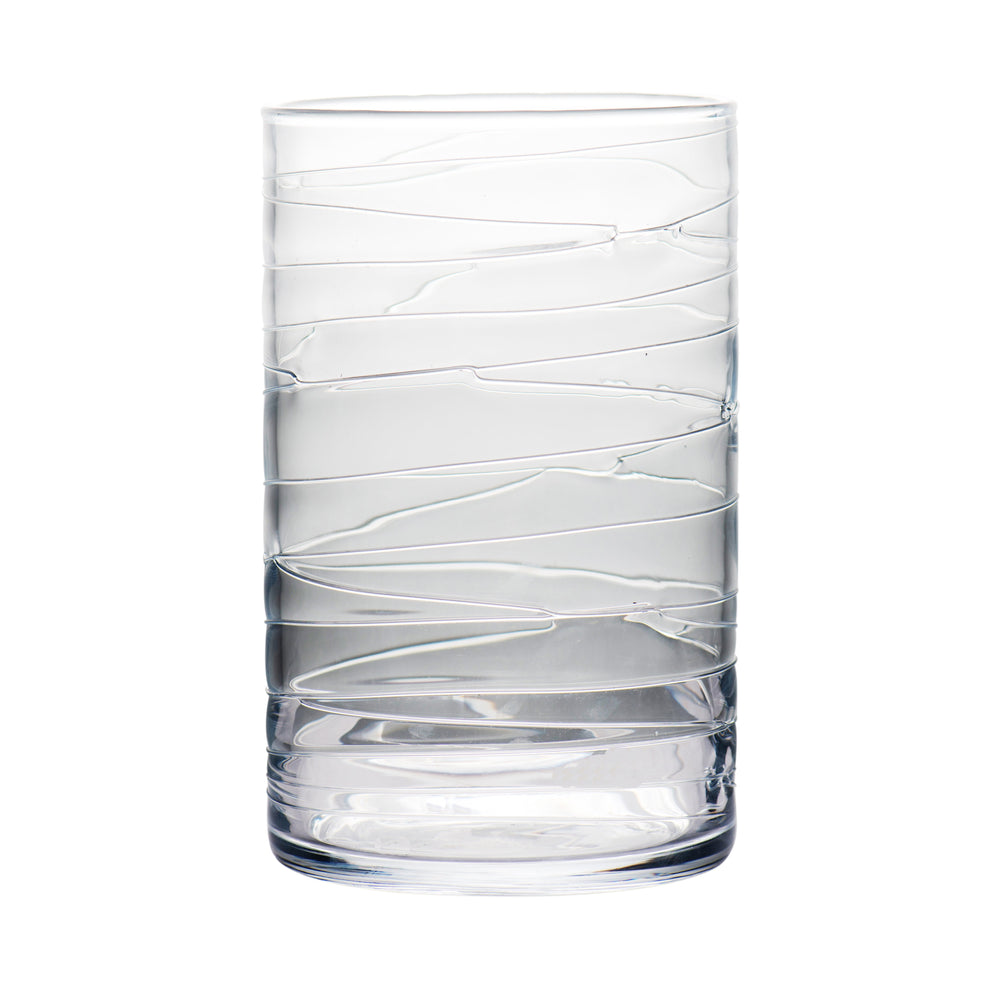 Hurricane LG Clear with swirl-ABIGAILS-ABIGAILS-164583-Candle HoldersL-1-France and Son