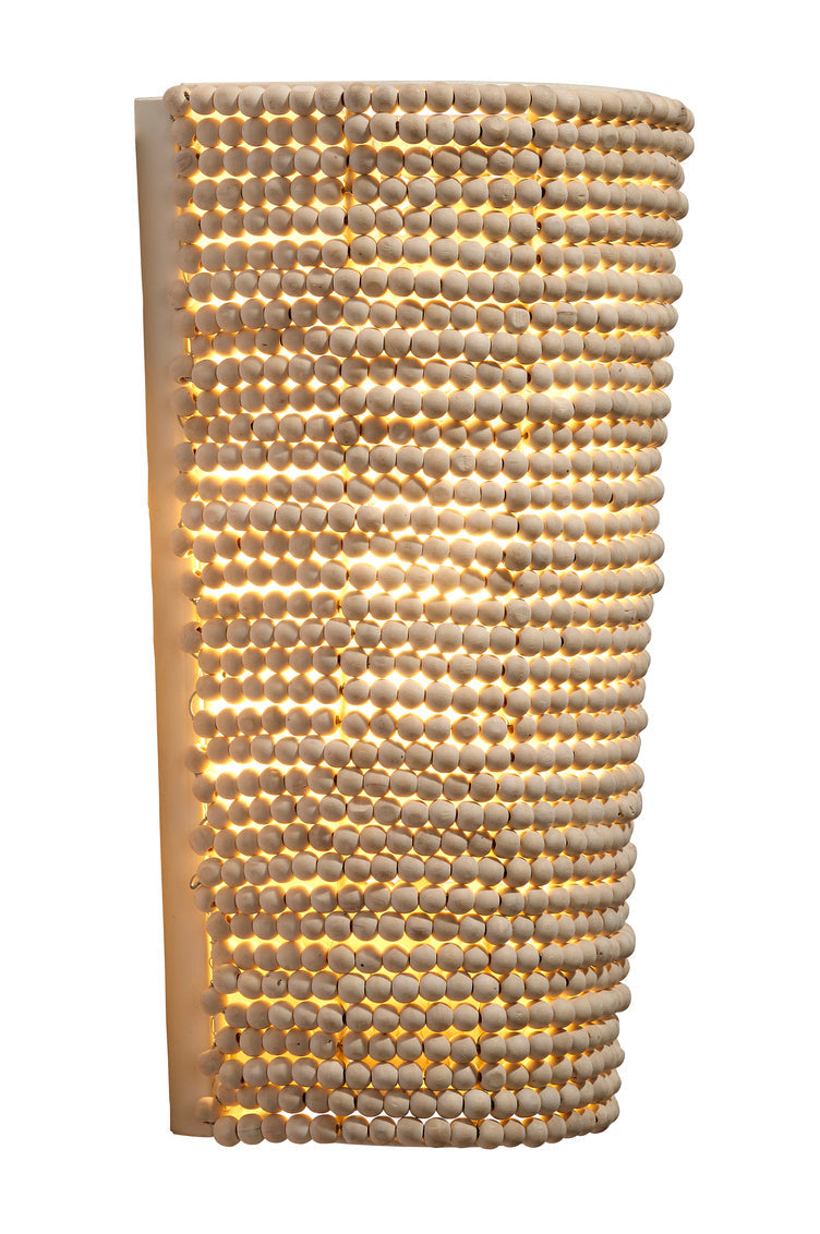 Seawall Beaded Cone Sconce-Jamie Young-JAMIEYO-4SEAW-CONA-Wall Lighting-3-France and Son