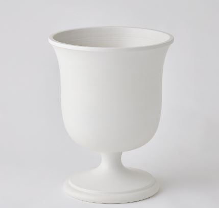 Villa Chalice Vase-Global Views-GVSA-3.31808-VasesLarge-Matte White-5-France and Son