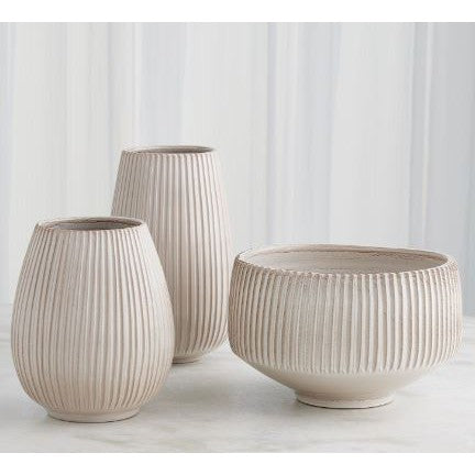 Vertical Ribbed Vase-Global Views-GVSA-3.31820-VasesLarge-1-France and Son