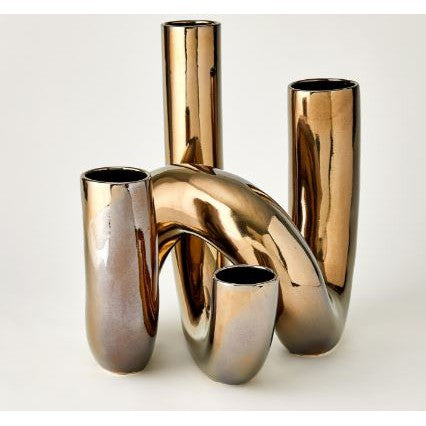 Cellentani Vase Set-Global Views-GVSA-1.10978-VasesBronze-1-France and Son