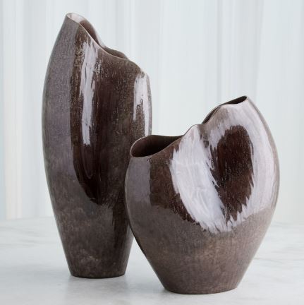 Horn Vase-Reactive Amethyst-Global Views-GVSA-1.10970-VasesLarge-1-France and Son