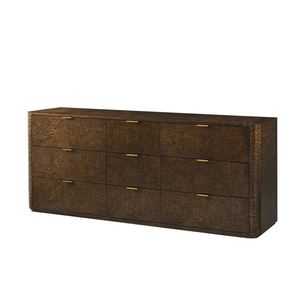 Kesden Dresser-Theodore Alexander-THEO-TA60107.C351-DressersPyramid Brown-9 Drawers-3-France and Son