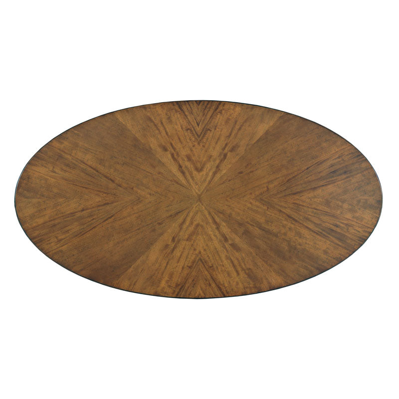Stafford Oval Cocktail Table-Woodbridge Furniture-WOODB-2104-20-Coffee Tables-2-France and Son