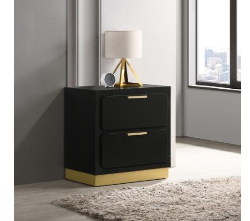 Caraway 2-Drawer Nightstand-Coaster Fine Furniture-CL-224782-NightstandsBlack-2-France and Son