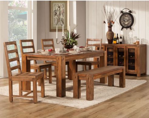 Shasta Dining Table-Alpine Furniture-ALPINE-ORI-913-01-Dining Tables-2-France and Son