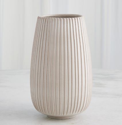 Vertical Ribbed Vase-Global Views-GVSA-3.31820-VasesLarge-2-France and Son