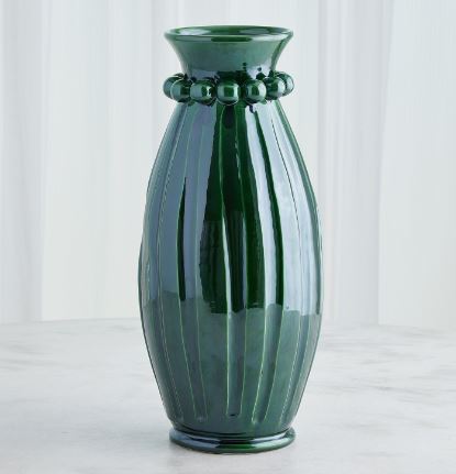 Pearl Vase-Global Views-GVSA-3.31854-VasesTall-Emerald-6-France and Son