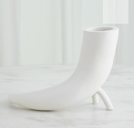 Cornucopia Vase-Matte White-Global Views-GVSA-3.31815-Vases-2-France and Son