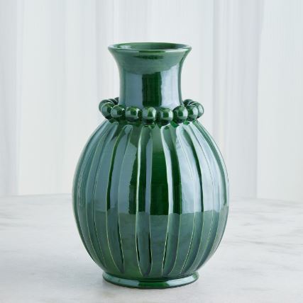Pearl Vase-Global Views-GVSA-3.31855-VasesShort-Emerald-7-France and Son