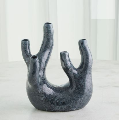 Creation Vase-Global Views-GVSA-7.10688-VasesSmall-Gloss Reactive Blue-6-France and Son