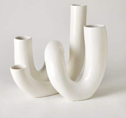 Cellentani Vase Set-Global Views-GVSA-1.10979-VasesMatte White-3-France and Son