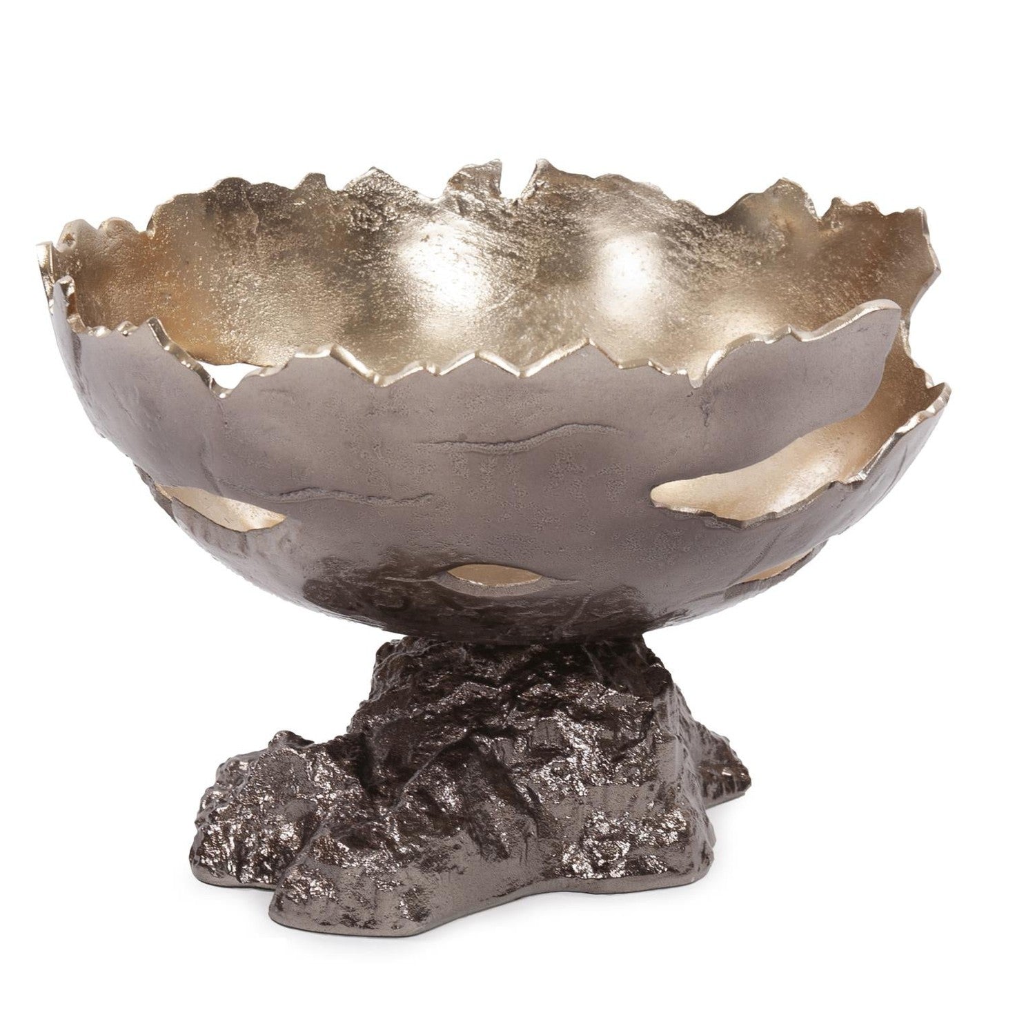 Pompei Cast Aluminum Bowl - Large-The Howard Elliott Collection-HOWARD-41059-Decorative Objects-1-France and Son