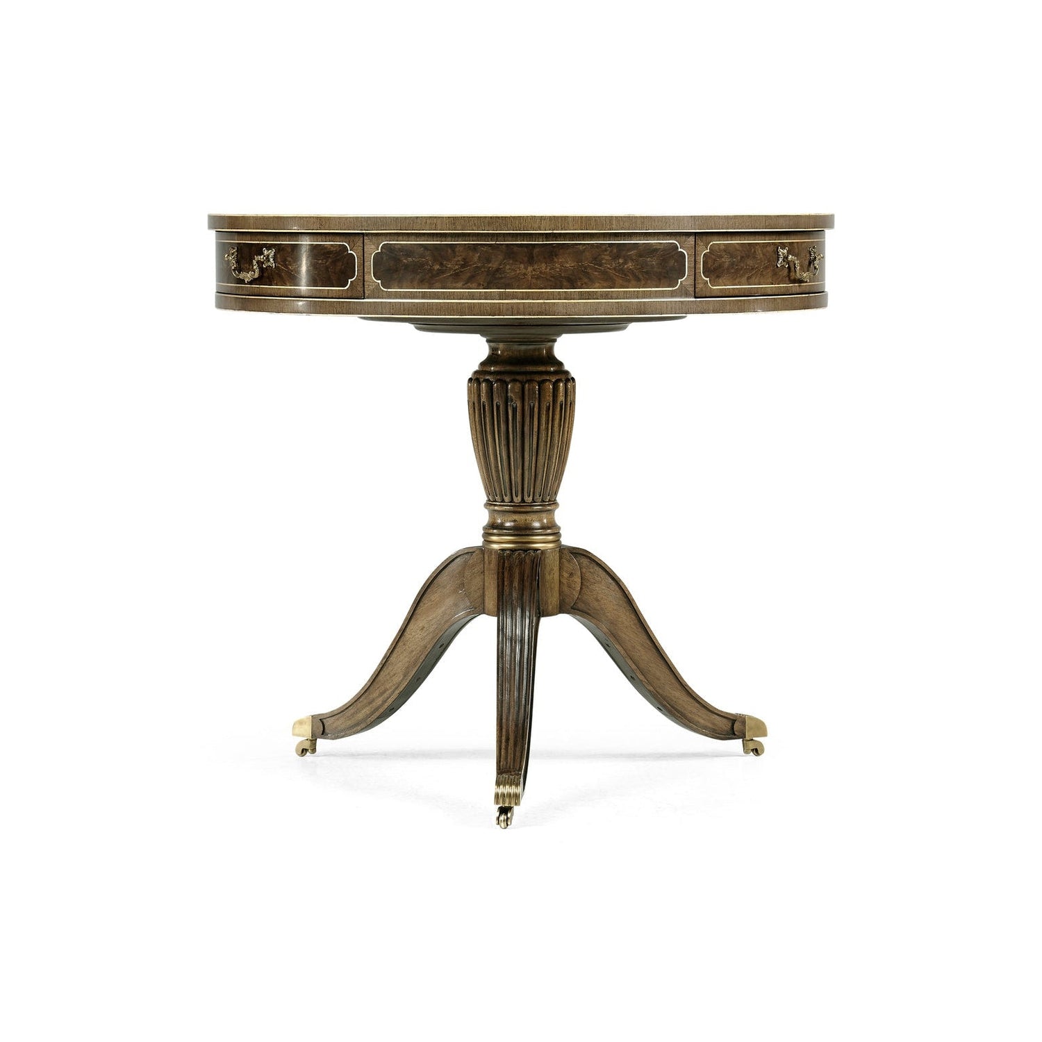 Buckingham Bleached Mahogany Drum Table-Jonathan Charles-JCHARLES-000523-AD-Side Tables-1-France and Son