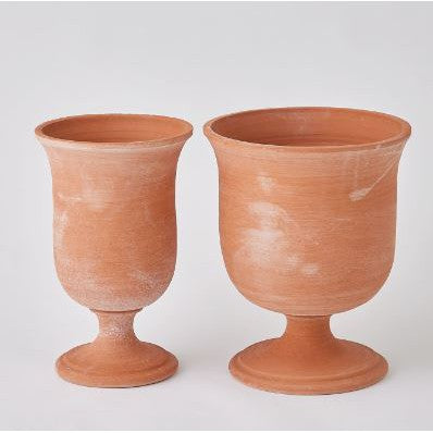 Villa Chalice Vase-Global Views-GVSA-3.31801-VasesLarge-Terracotta-1-France and Son