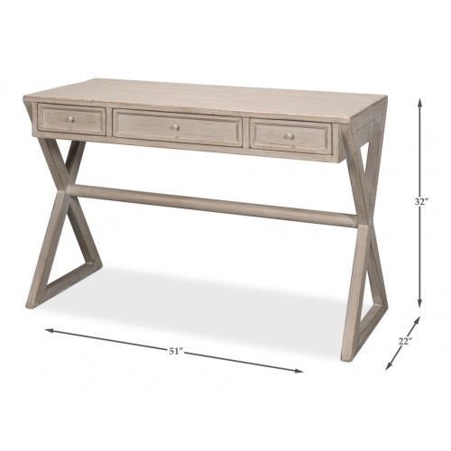 Kitchen Desk, Stone Grey-SARREID-SARREID-40390-1-Desks-8-France and Son