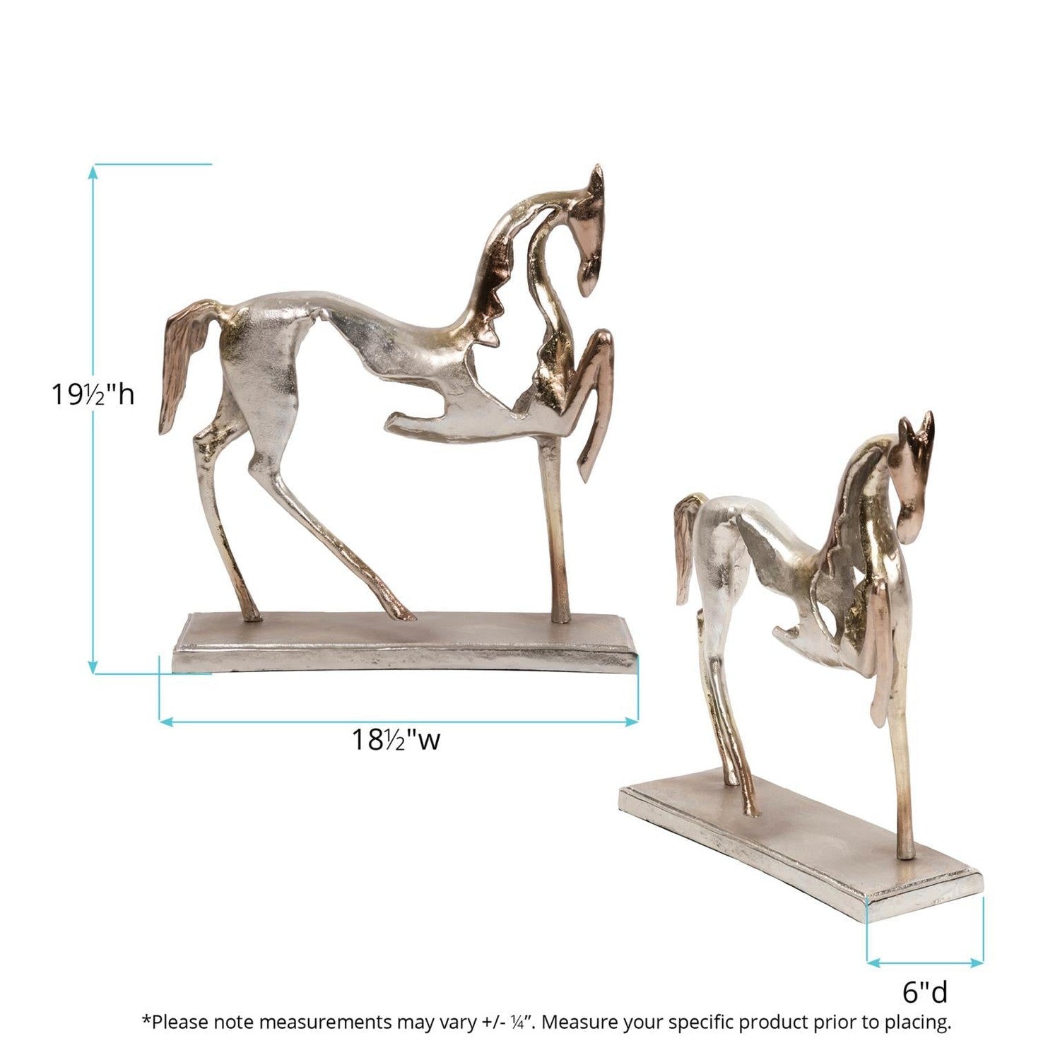 Aluminum Horse Sculpture-The Howard Elliott Collection-HOWARD-51093-Decorative Objects-4-France and Son