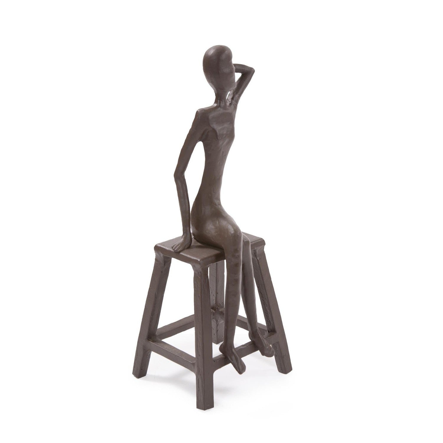 Sitting Beauty Aluminum Sculpture-The Howard Elliott Collection-HOWARD-51344-Decorative Objects-1-France and Son
