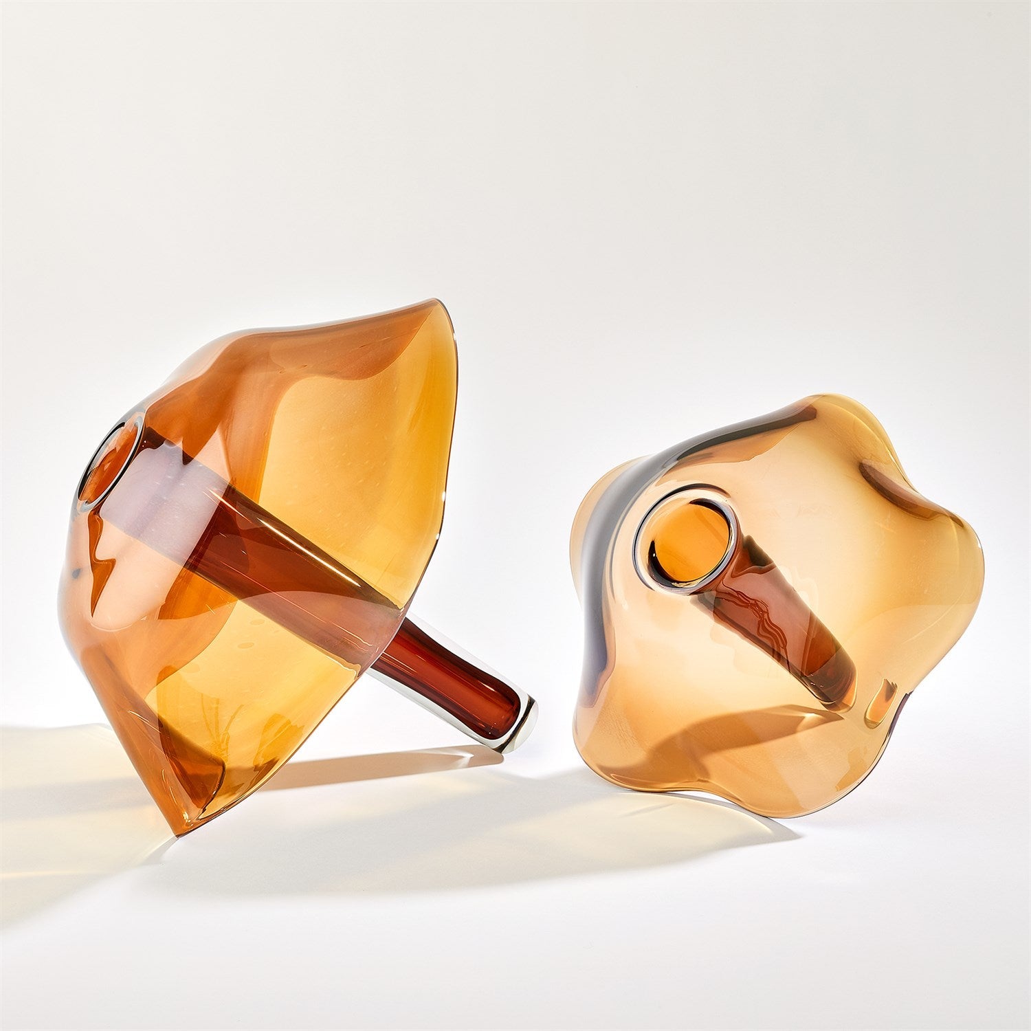 Andromeda Vase-Global Views-GVSA-7.60231-VasesLg-Dark Amber-1-France and Son