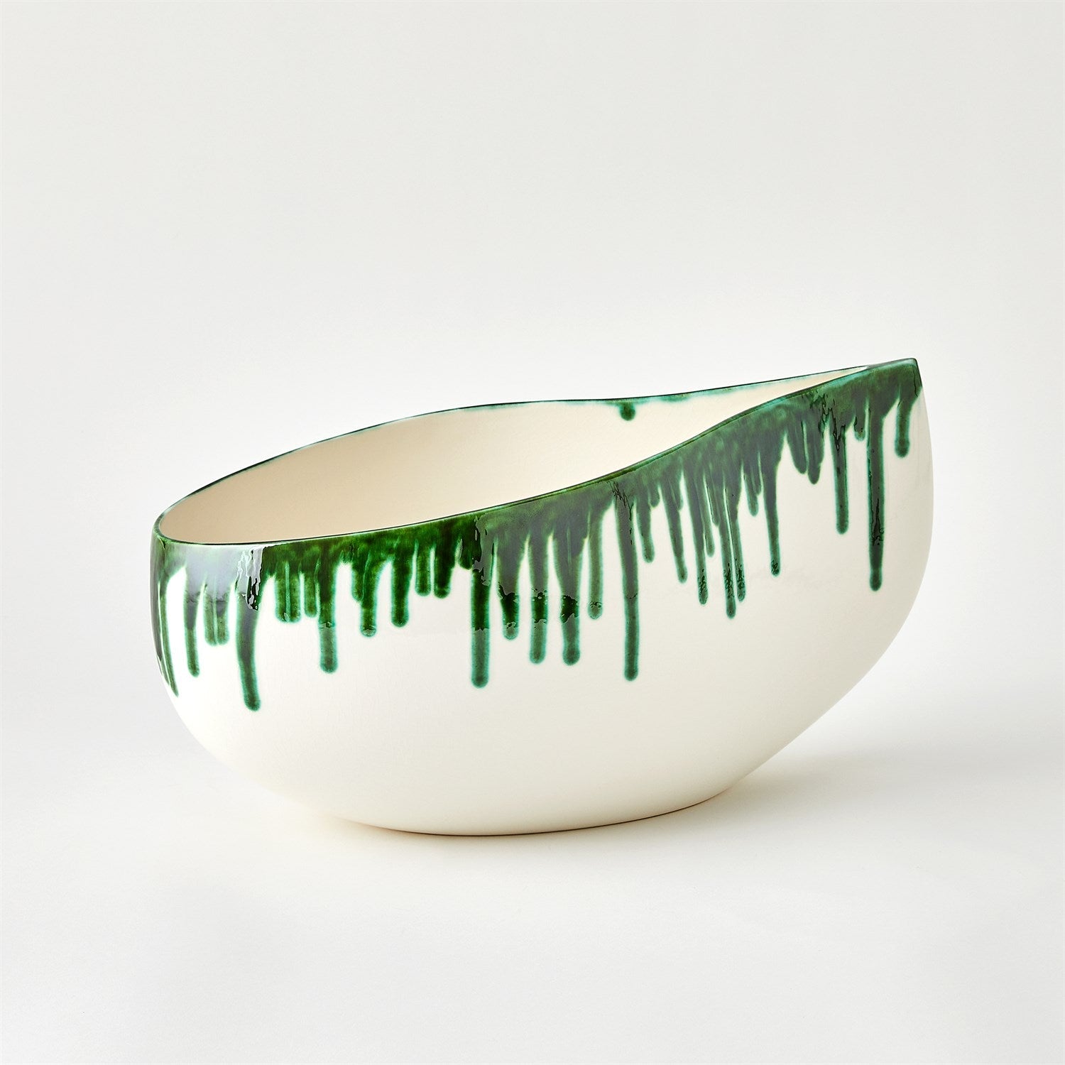 Giant Teardrop Bowl - Emerald-Global Views-GVSA-1.10947-Bowls-1-France and Son