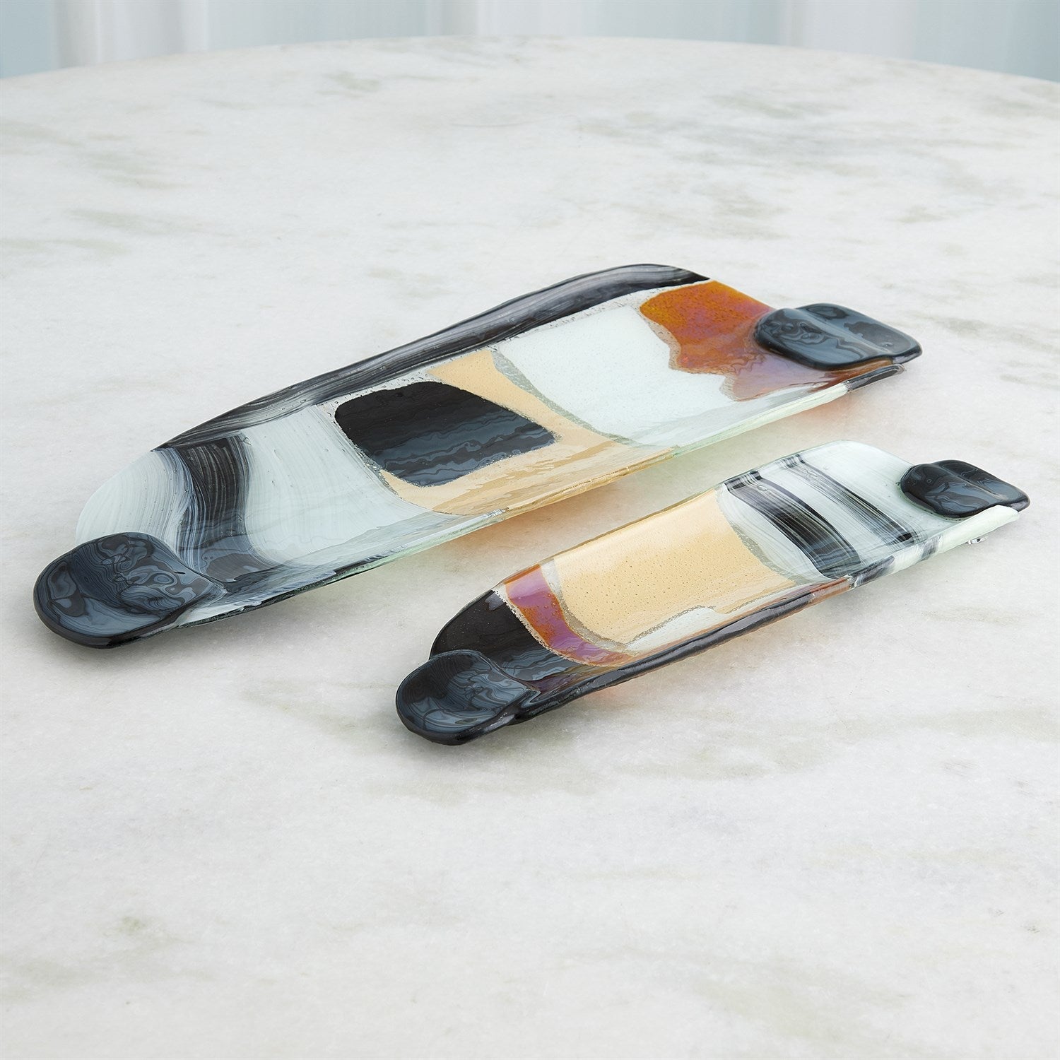 Cashmere Glass Platter-Global Views-GVSA-7.10631-Decorative ObjectsLg-1-France and Son