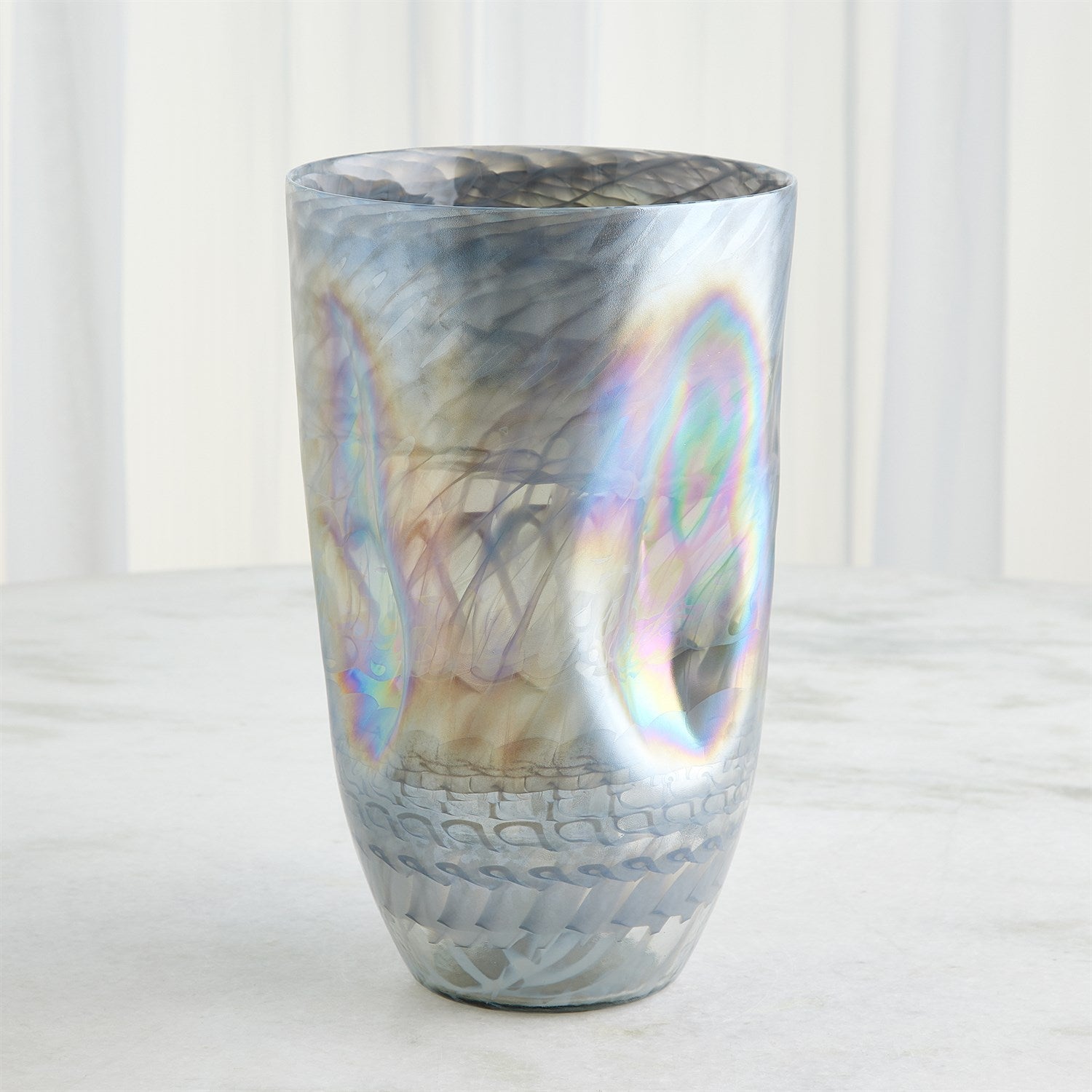 Denton Vase - Grey-Global Views-GVSA-7.30276-VasesLg-3-France and Son