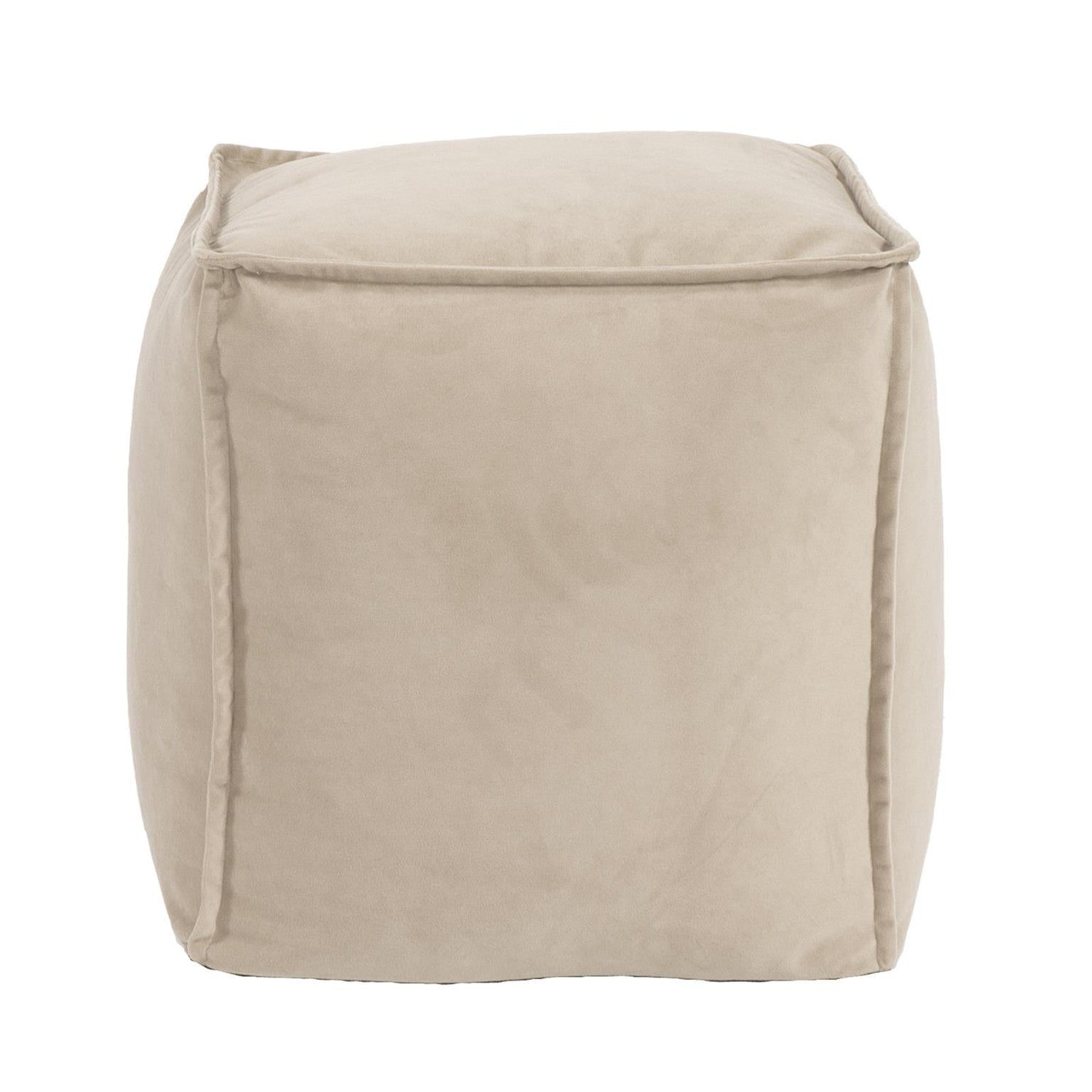 Square Pouf Bella-The Howard Elliott Collection-HOWARD-873-224-Stools & OttomansSand-13-France and Son