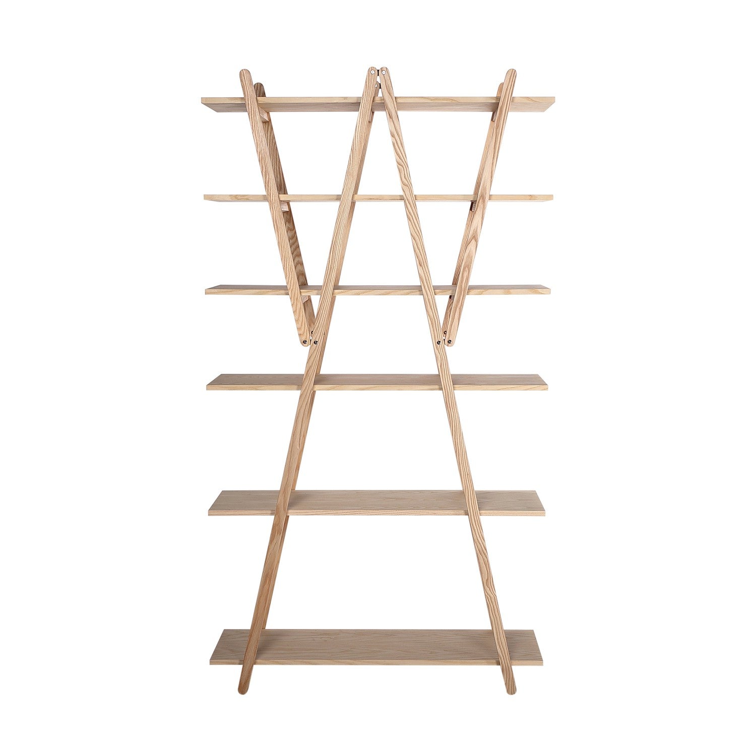 Vico X Bookcase-France & Son-FB5719NTRL-Bookcases & Cabinets-1-France and Son