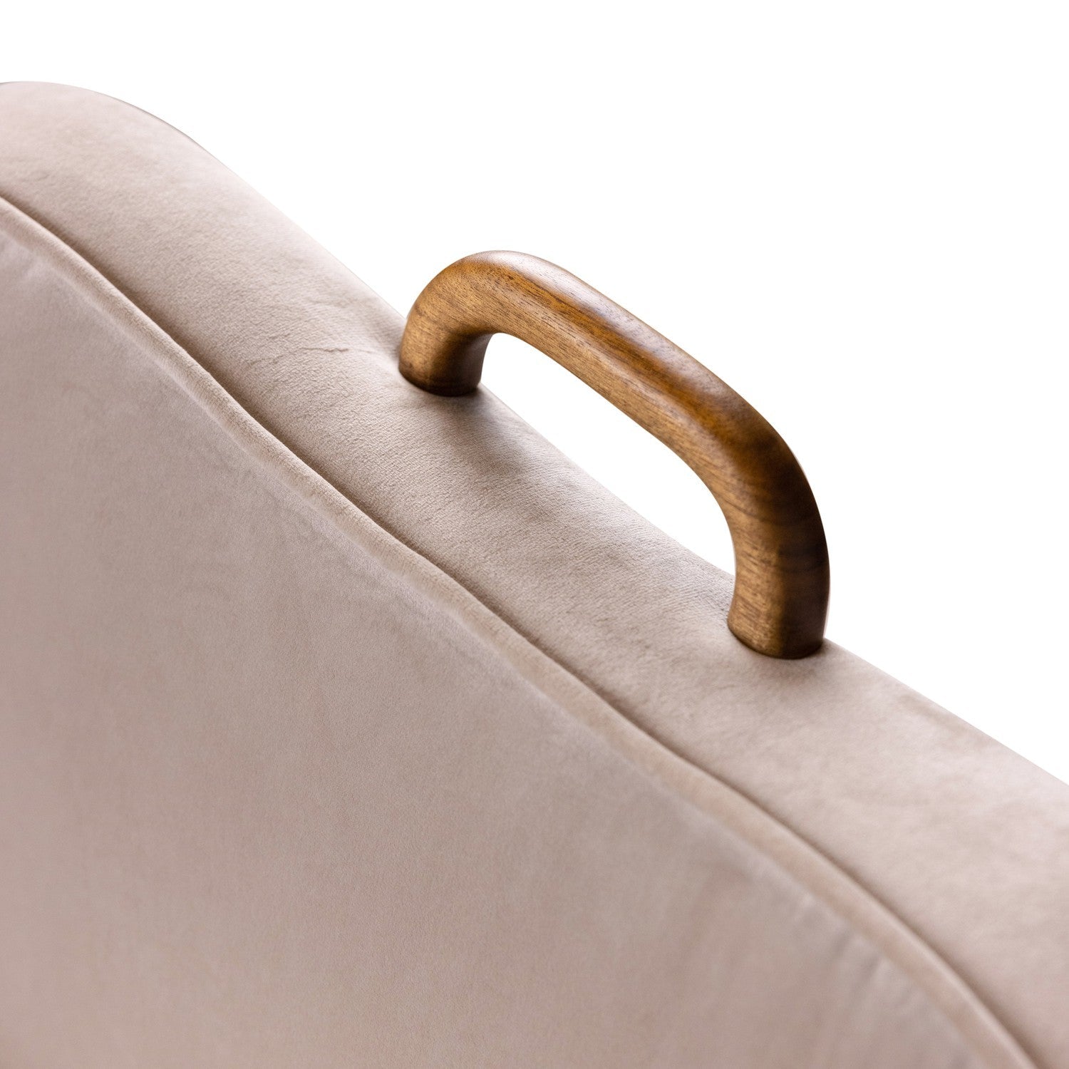 Royere Dining Arm Chair - Velvet (New Version)-France & Son-FL1087H-BGE-NEW-Dining Chairs-7-France and Son