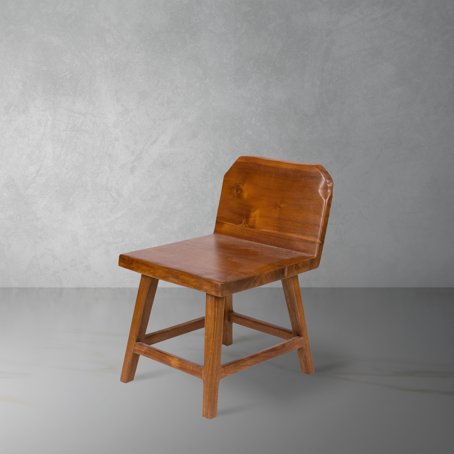 Live Edge Side Chair-France & Son-FL1392NTRL-Dining Chairs-1-France and Son