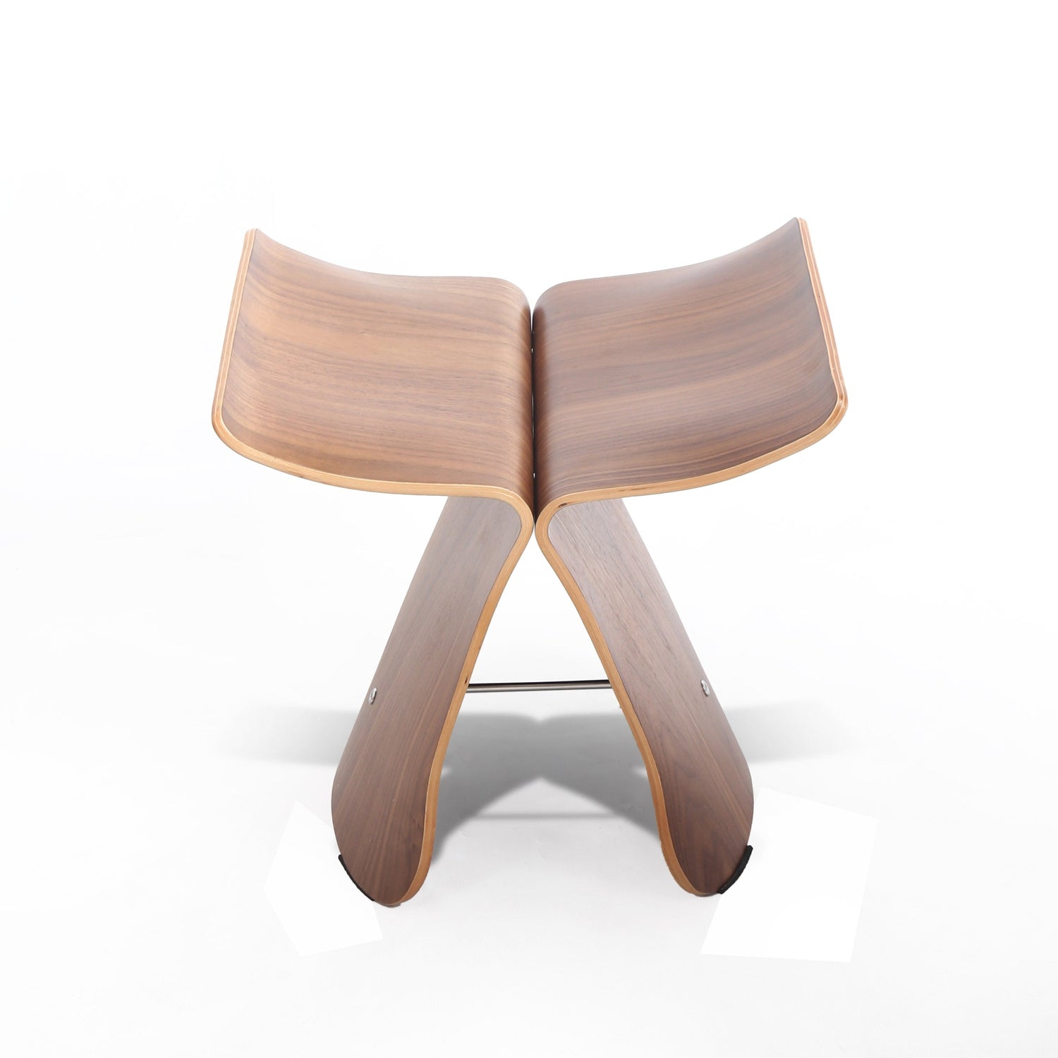 Butterfly Stool-France & Son-FMS044WALNUT-Stools & Ottomans-2-France and Son
